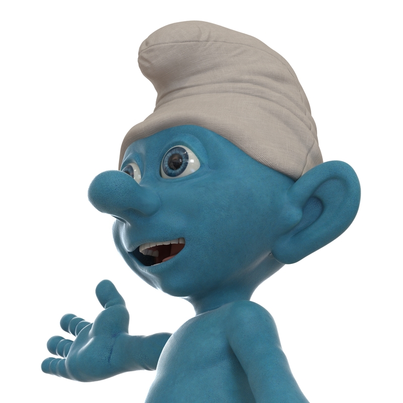 smurf pose 3 3d model