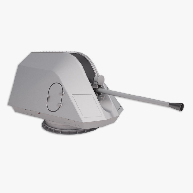 57 mm bofors 3d model