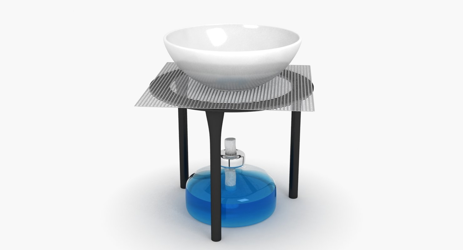 Alcohol Burner 3d Model