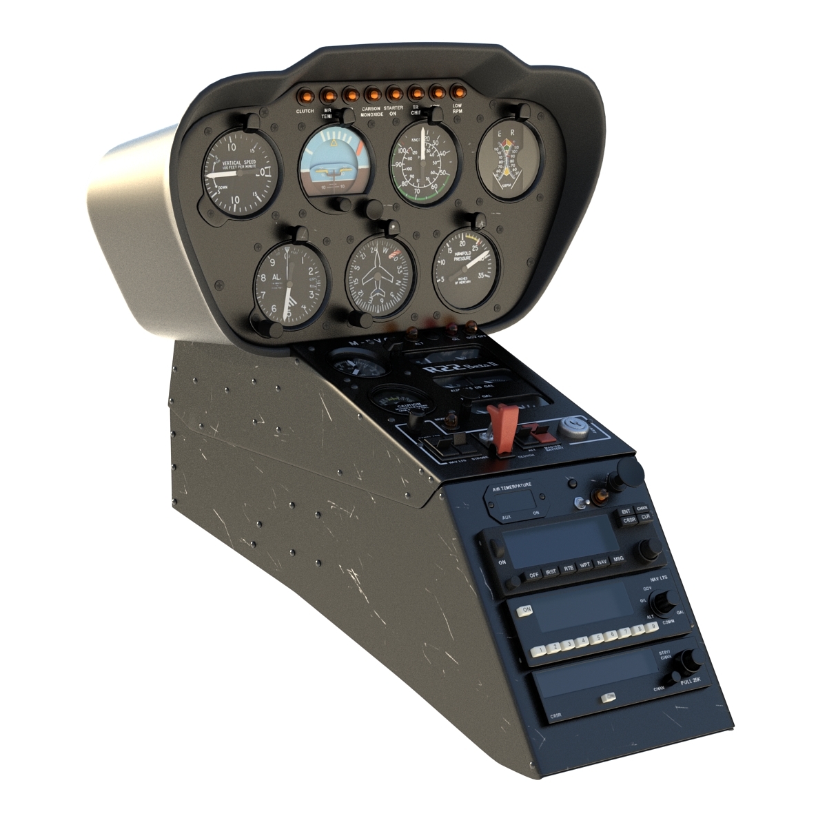 light helicopter control panel 3ds