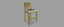 summit lg 319 bar chair 3d model