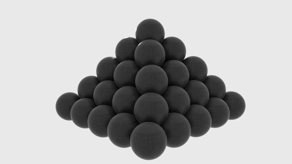 3d model of cannonball cannon ball