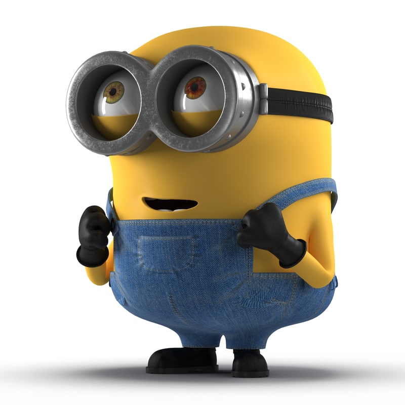 3d 3ds short eyed minion pose