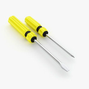 screwdrivers 3d model