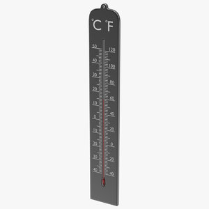 atmospheric thermometer 3d obj