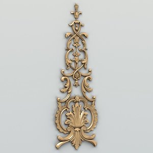 carved decor 3d max