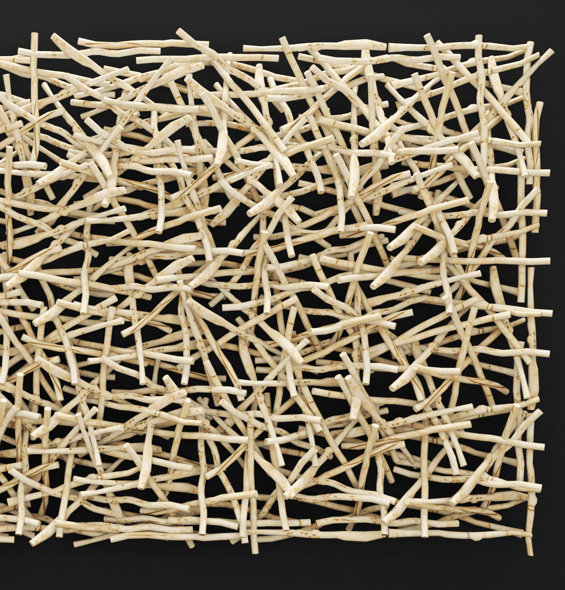stick wall art 3d obj
