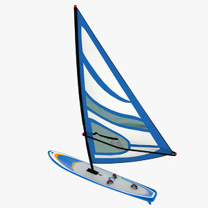 3d windsurfing board model