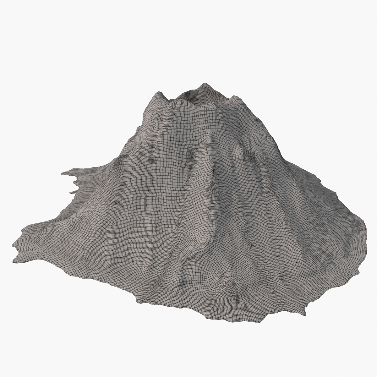 3d volcanoes mountains model