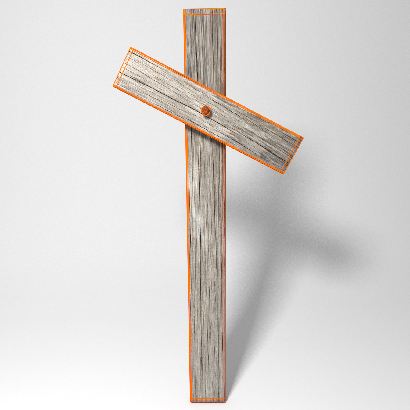 3d cross tilted