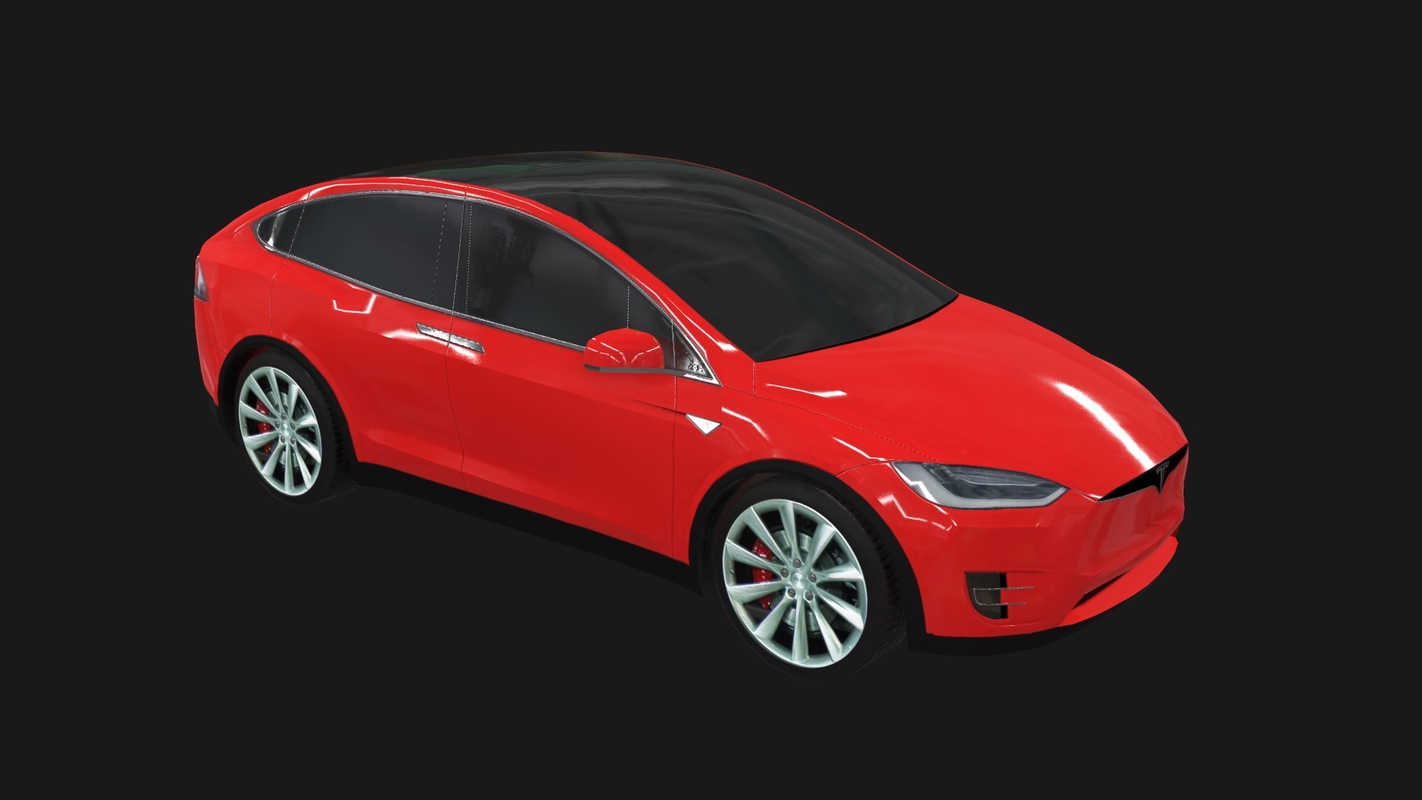 3d model pack low-poly tesla s