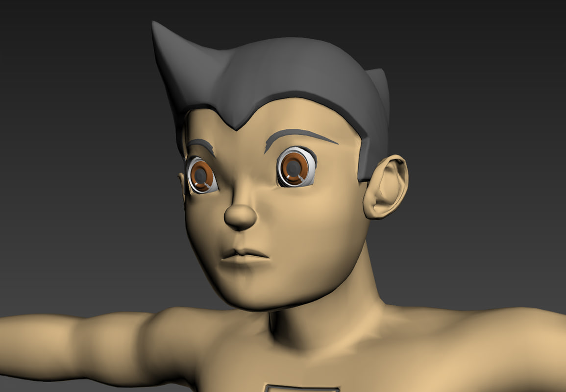 astro boy 3d obj