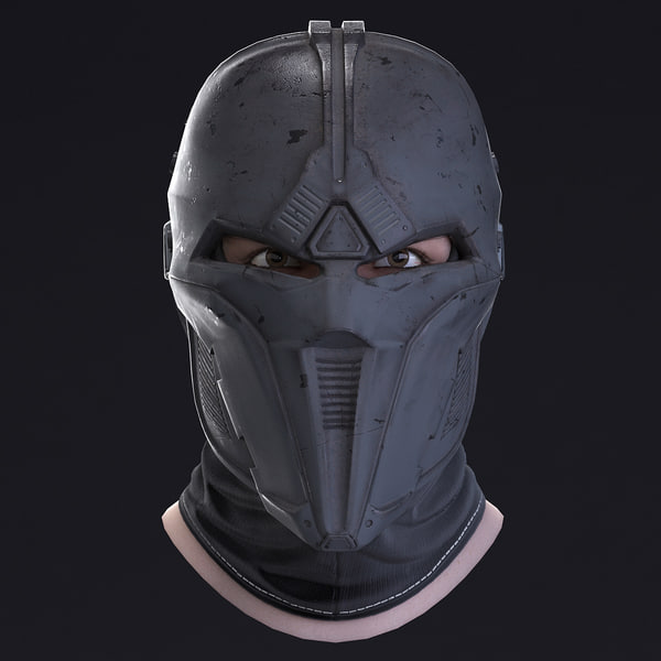 sci-fi mask 3d model