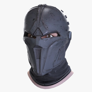 sci-fi mask 3d model