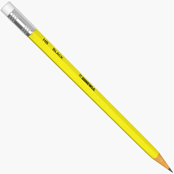 wood pencil 3d model