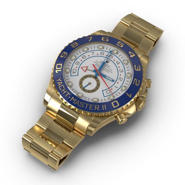 3d rolex yachtmaster ii oyster model