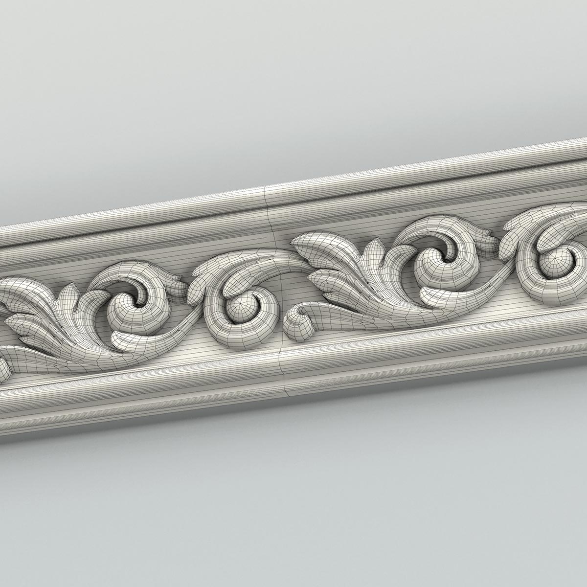 decorative molding 3d max