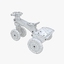 3d model of tricycle wood collada