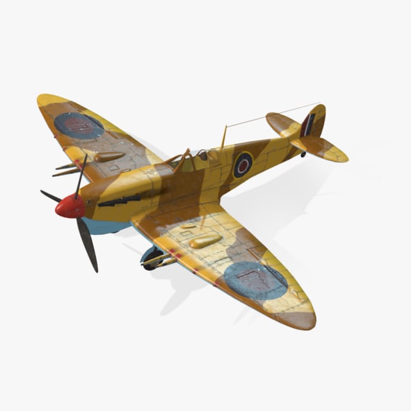 3d model of british spitfire mk vc