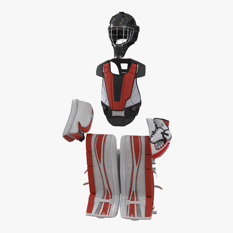 hockey goalie protection kit 3d model
