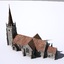english medieval church 3d lwo