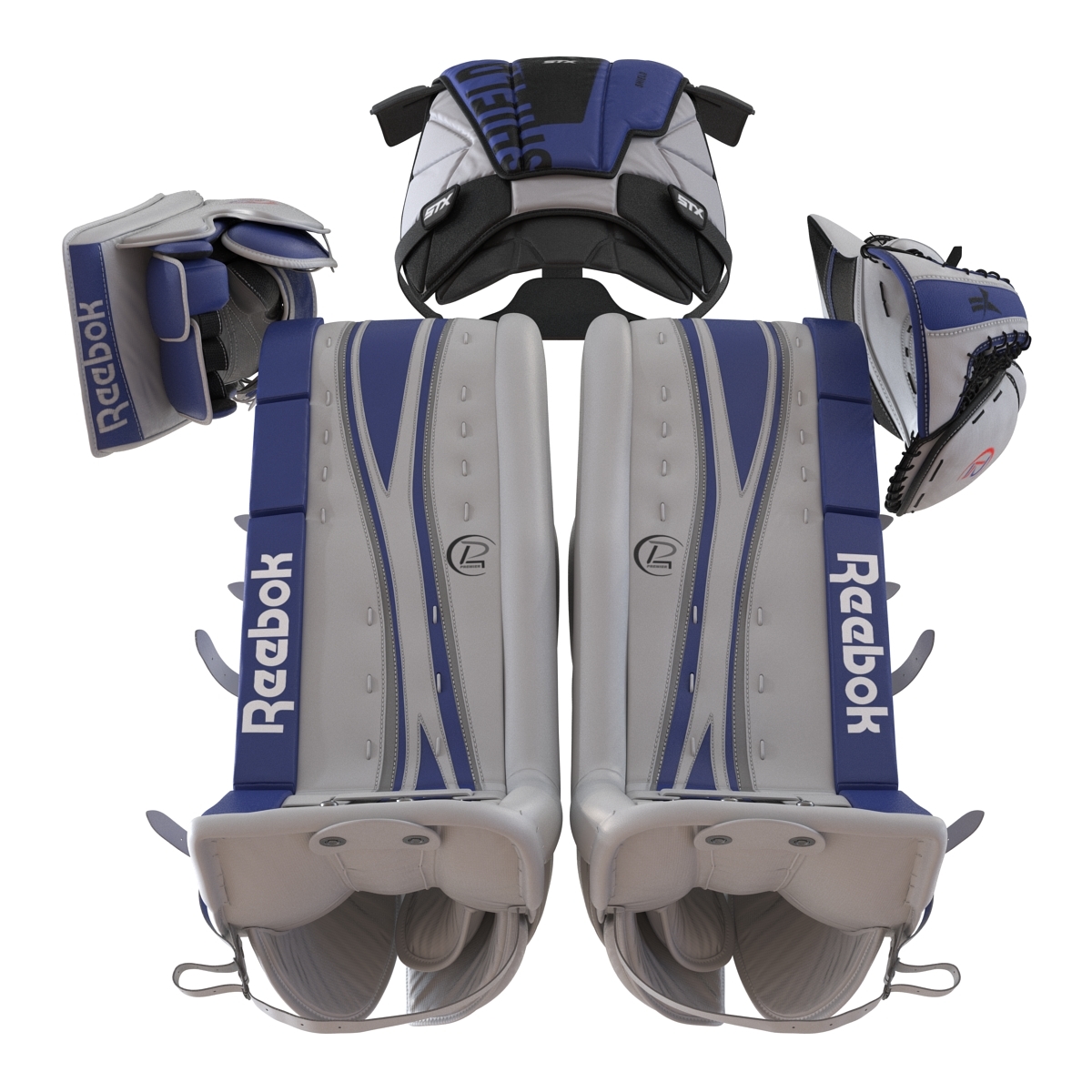 3d model hockey goalie protection kit