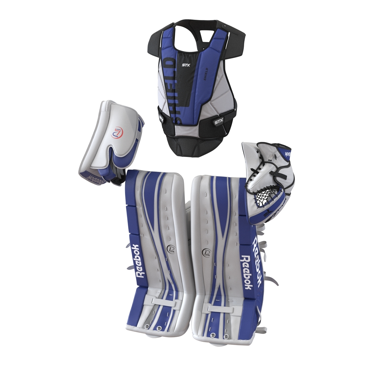 3d model hockey goalie protection kit