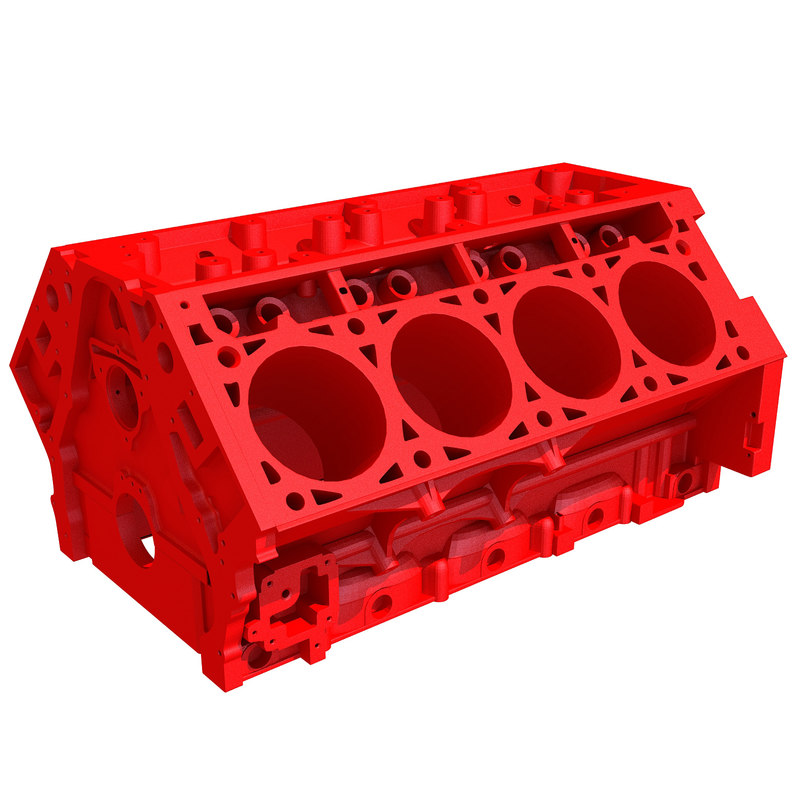 3d Model Print Ready V8 Engine