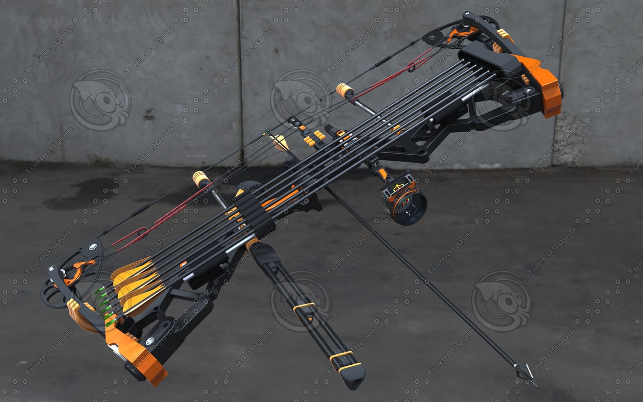 compound bow 3d max