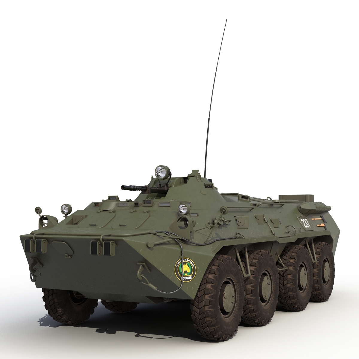 两栖装甲运兵车btr-803d模型