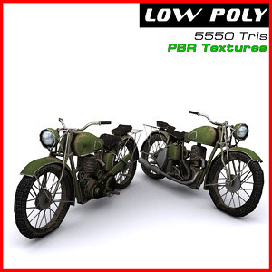 3d motorcycle ready games model