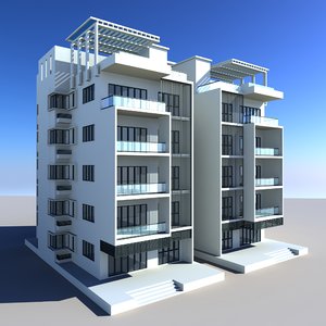 building apartment house 3d model