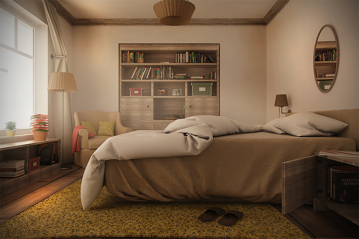 Спальня день и ночь