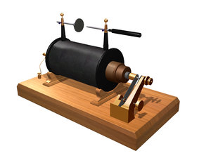 3d model of ruhmkorff coil