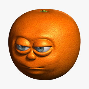 3d model orange cartoon