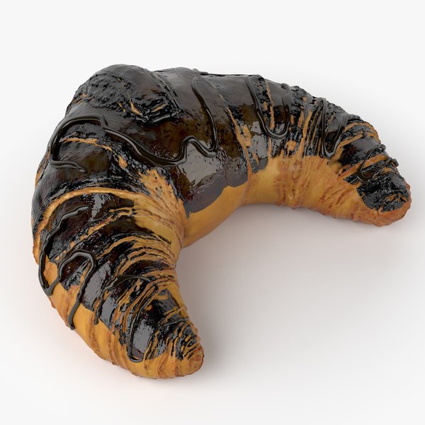 3d model croissant real realistic