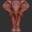 3d model elephant bas-relief sculpture cnc