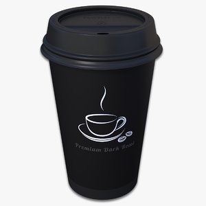 3d takeout cup model