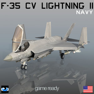 f-35 cv lightning ii 3d max