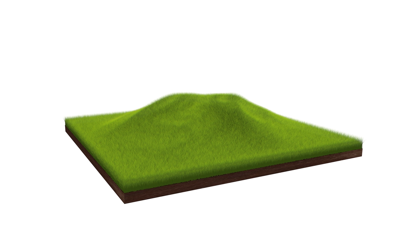 grass hill 3d c4d