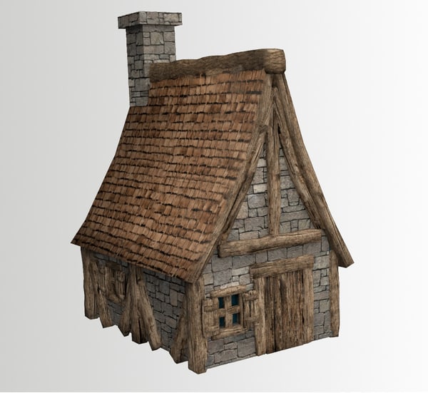 Medieval House Blender Models for Download | TurboSquid