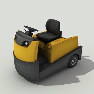 3d model tow tractor -