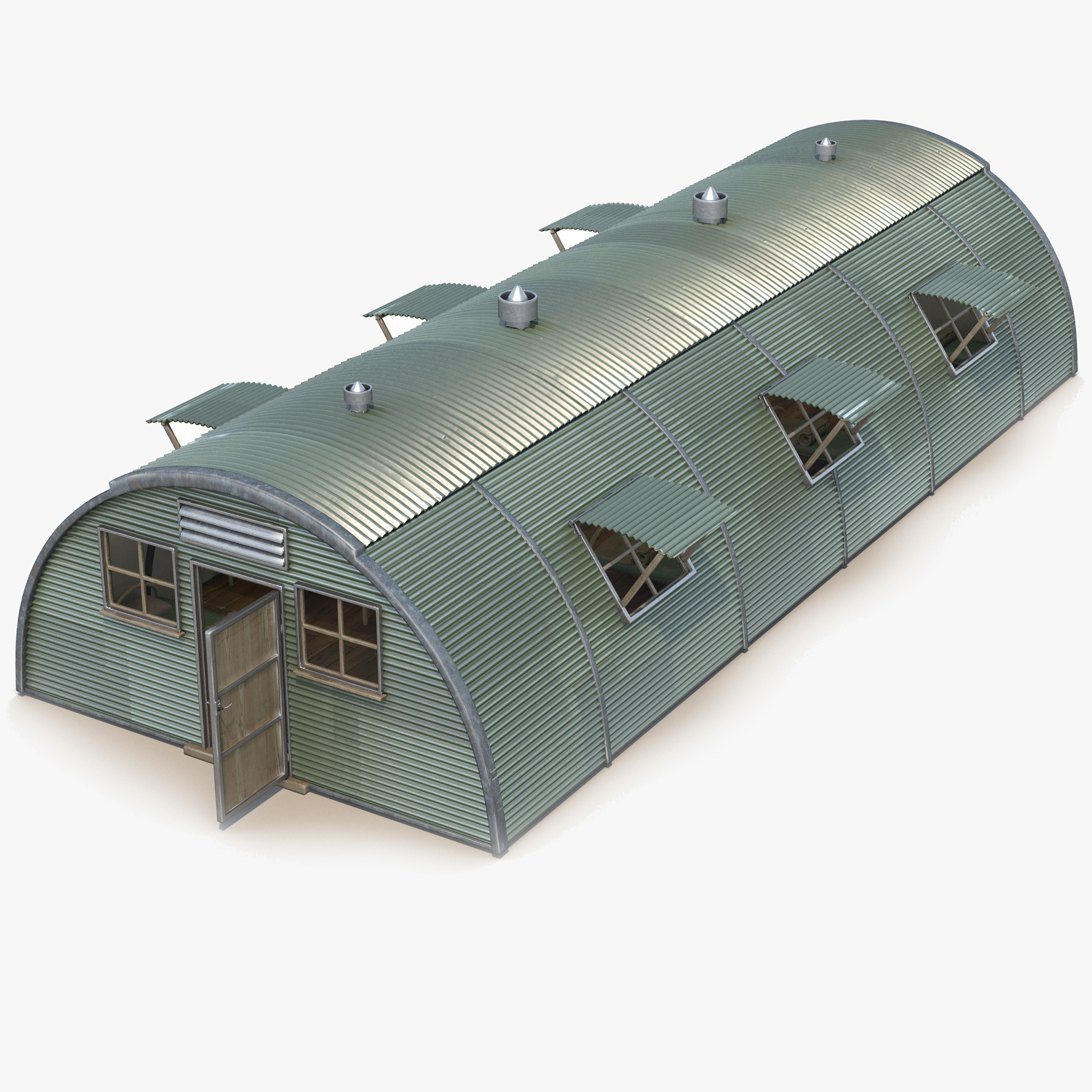3d quonset barrack