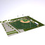 3d university baseball field model
