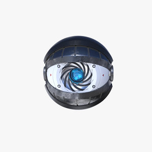 futuristic eye iris 3d max