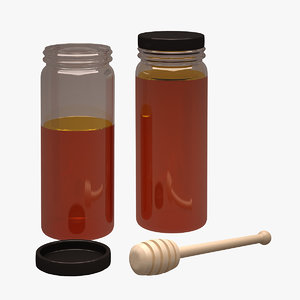 honey jar 3d model