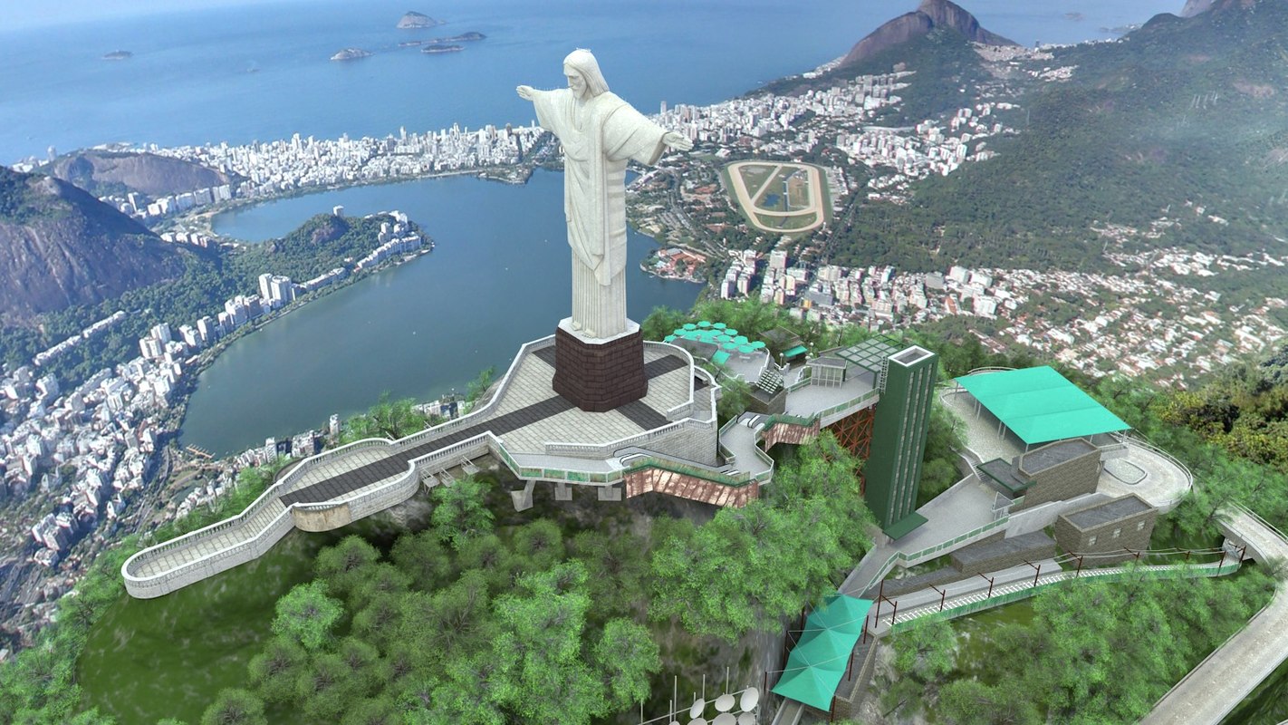3d christ redeemer model 3d christ redeemer model