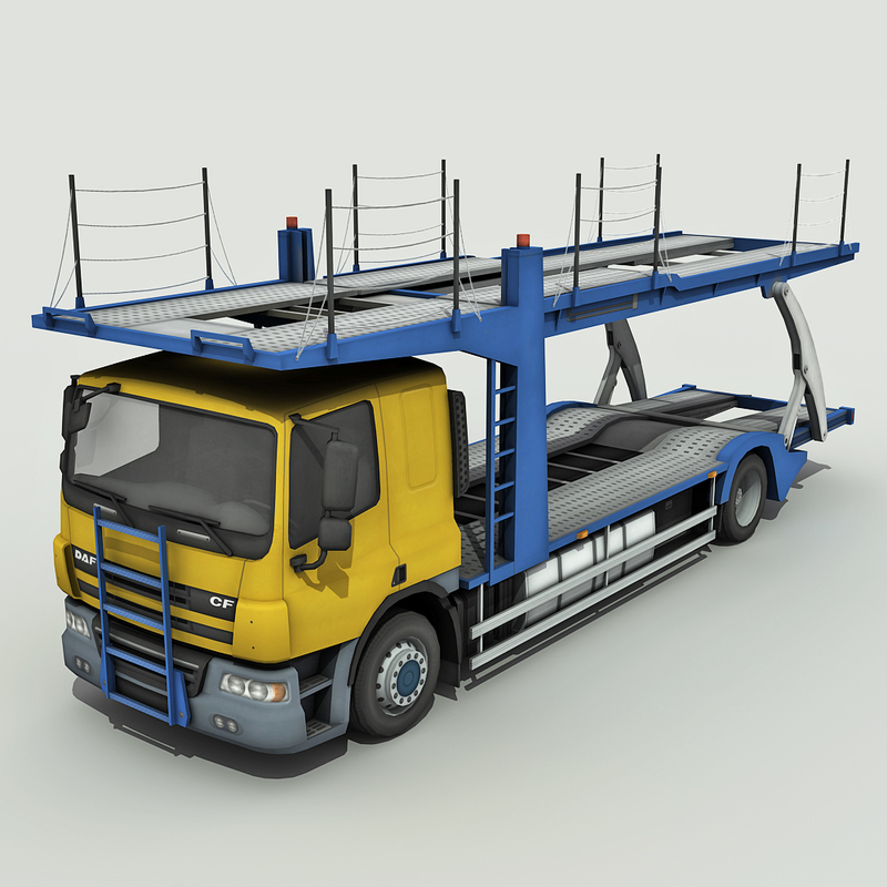 3d model car carrier truck