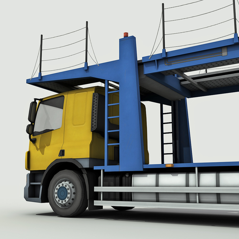 3d model car carrier truck