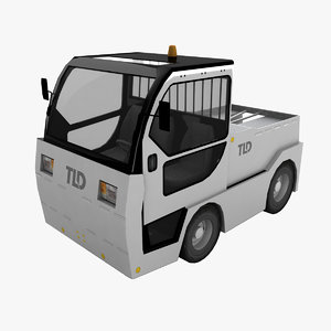 tld jet-16 baggage tractor 3d 3ds